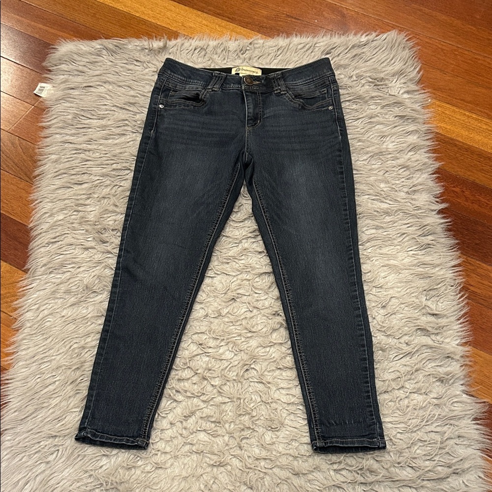 Democracy Ab Solution Dark Wash Cotton Stretch‎ Skinny Blue Jeans